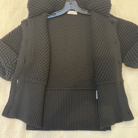 Authenticated Valentino Hiver 2008 Chunky Black Cardigan Sweater Medium - Picture 13 of 14